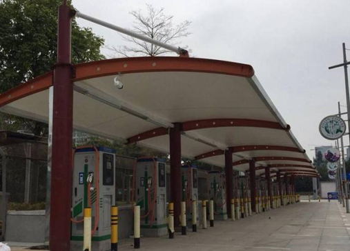 充電樁棚膜結構