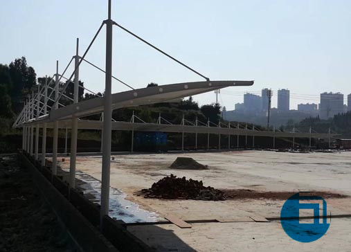 安徽某公司膜結(jié)構(gòu)停車棚