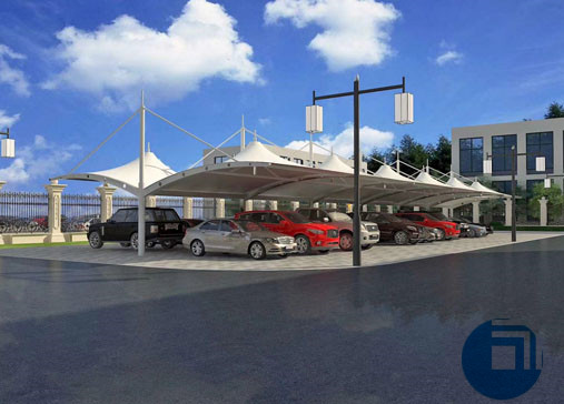 山西某公司停車棚膜結(jié)構(gòu)